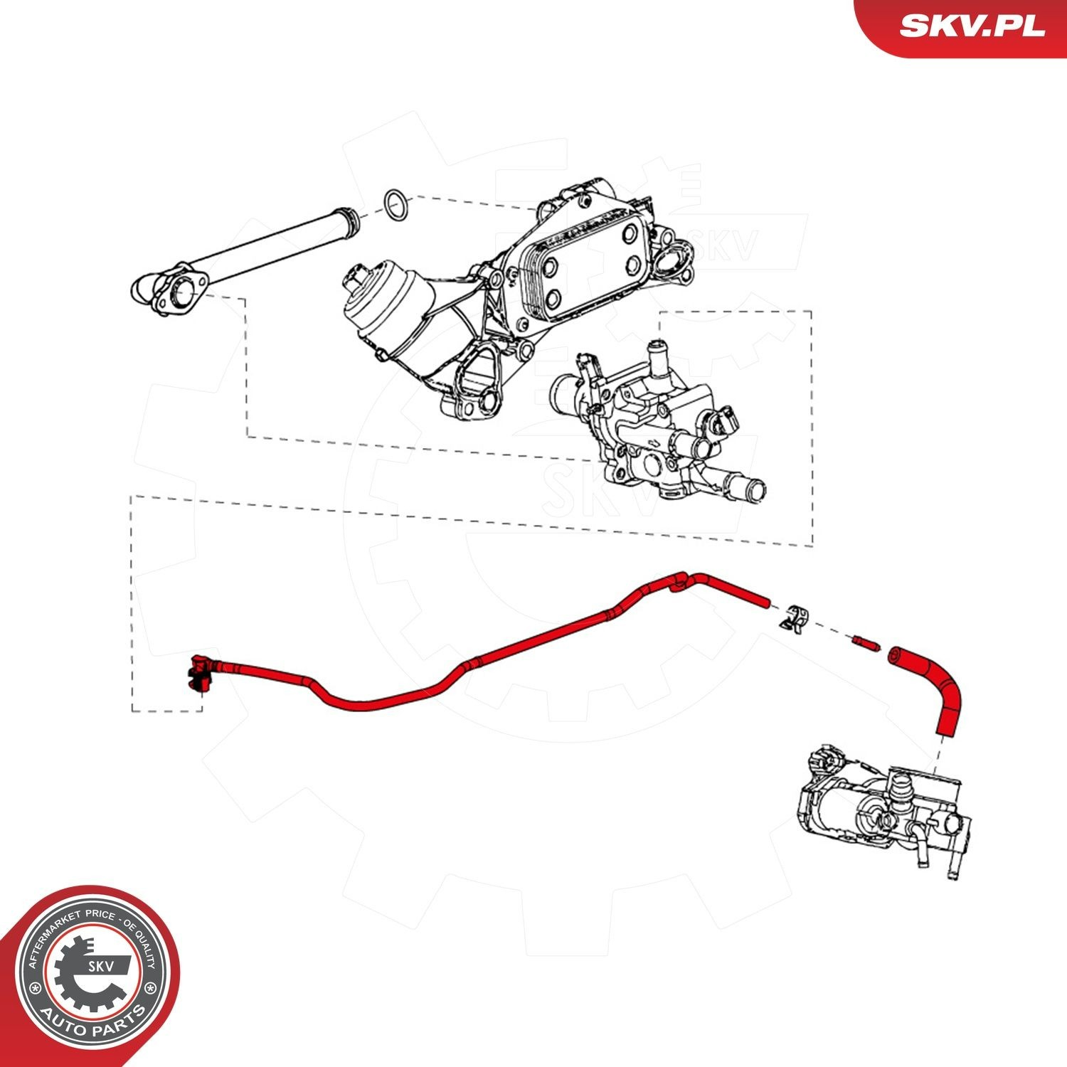 Купить 43SKV824 SKV Шланг (патрубок) обогрева дроссельной заслонки