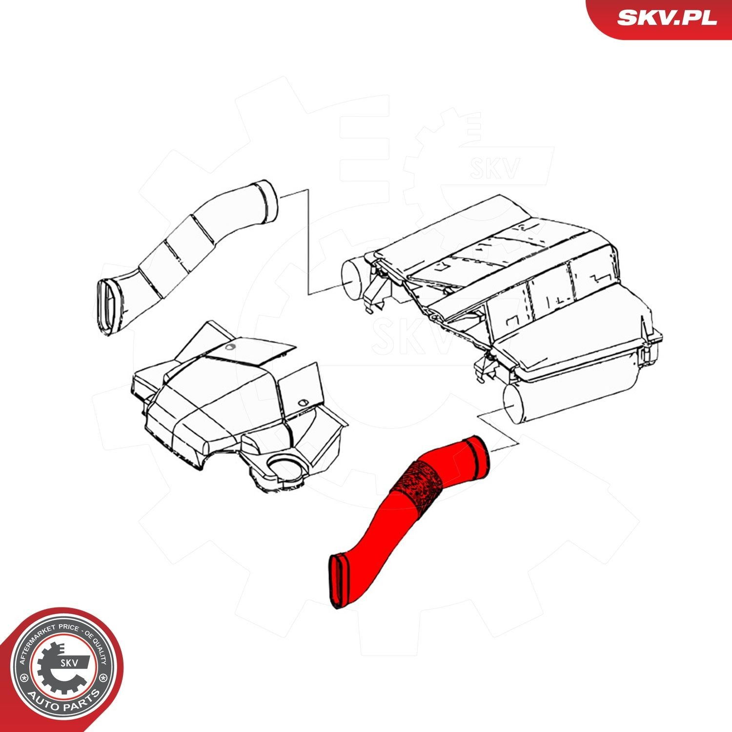 Воздухозаборник воздушного фильтра 43SKV908 SKV