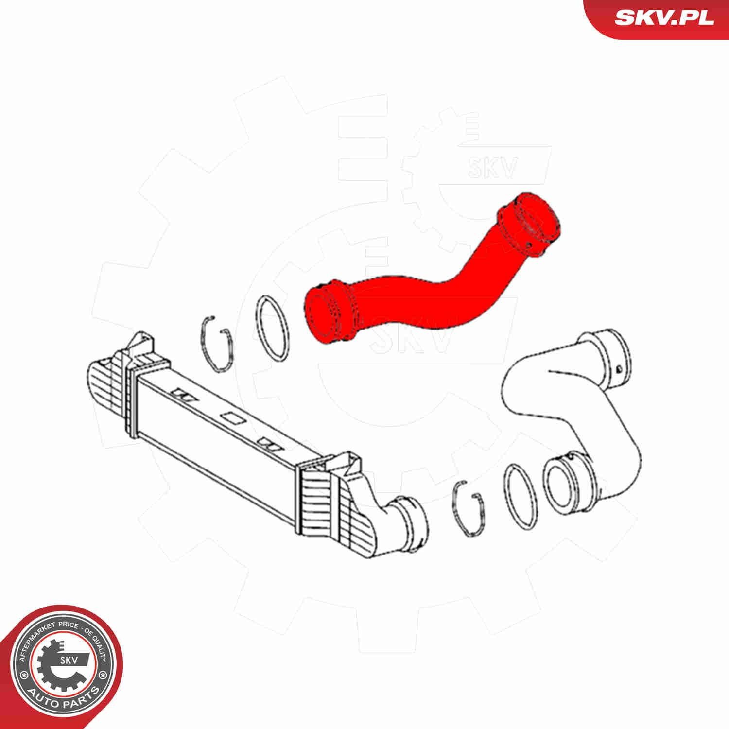 Шланг/патрубок интеркуллера SKV 54SKV063 цена, от 30.26 USD