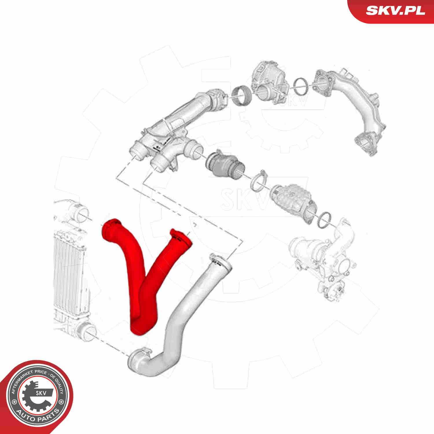 54SKV108 SKV Патрубок интеркуллера
