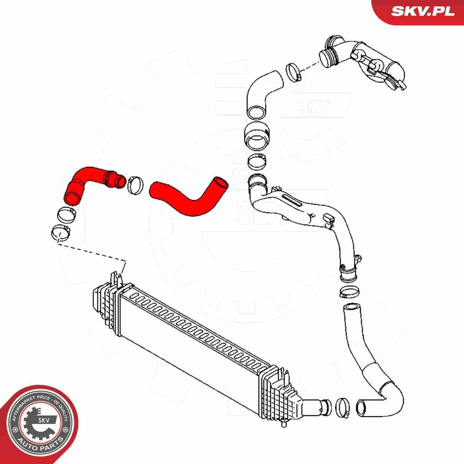 Патрубок интеркулера 54SKV132 SKV