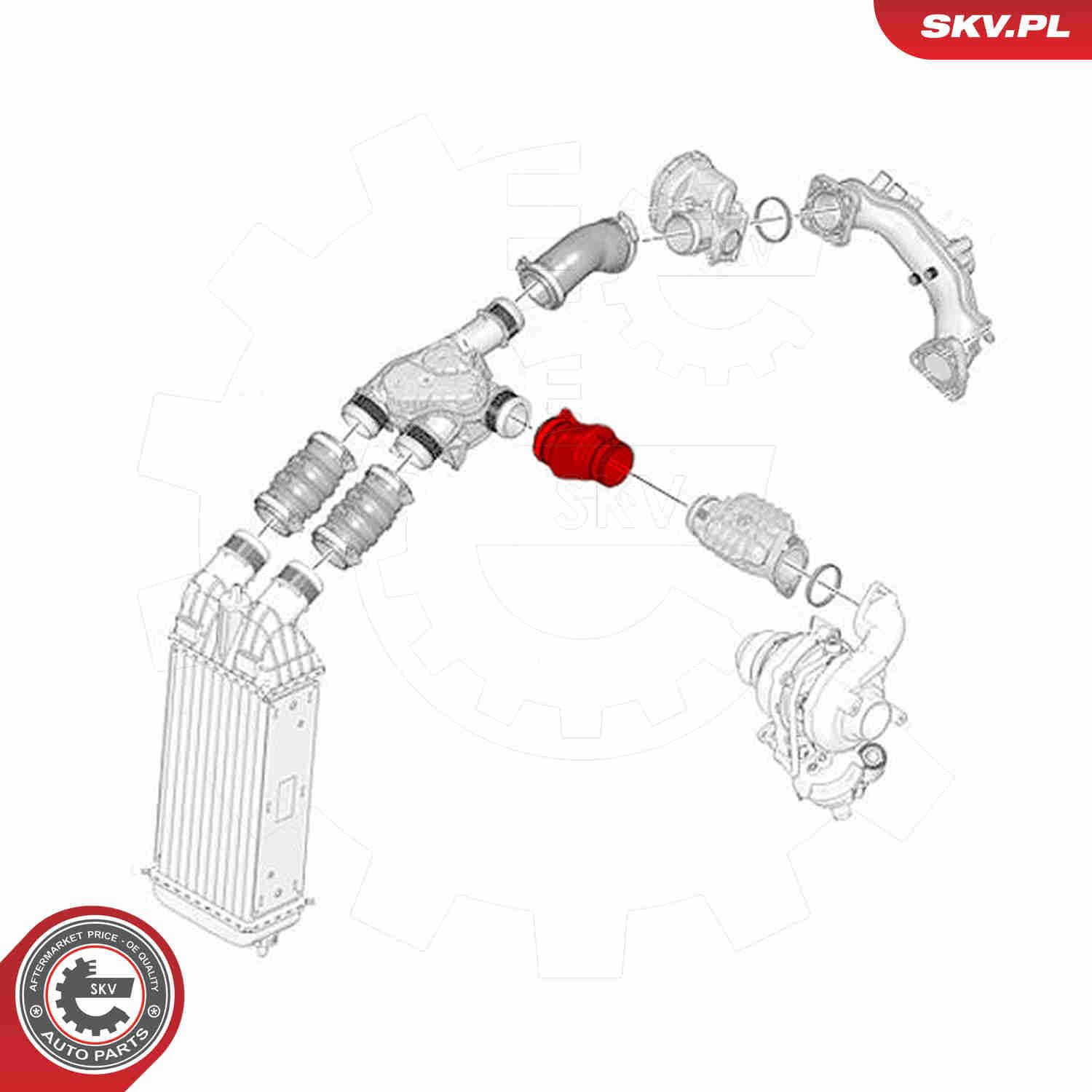 54SKV139 SKV Патрубок интеркуллера