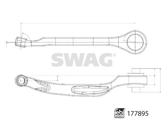 Купить 33104357 Swag Рычаг передней подвески левый