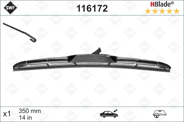 дворник заднего стекла SWF 116172 цена, от 7.05 USD