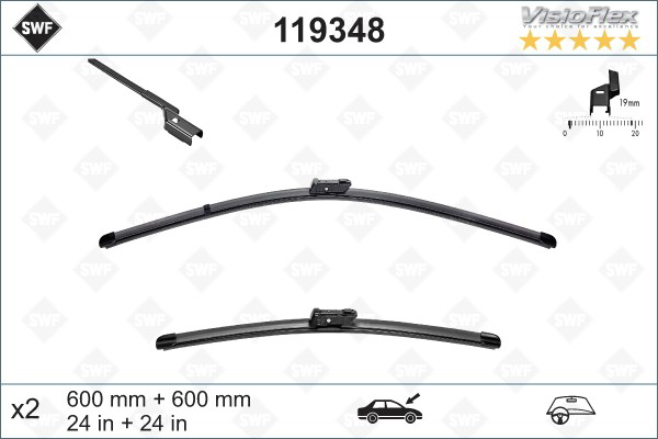 Дворники SWF 119348 цена, от 32.87 USD