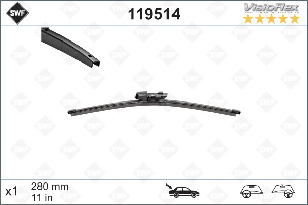дворник заднего стекла SWF 119514 цена, от 9.42 USD