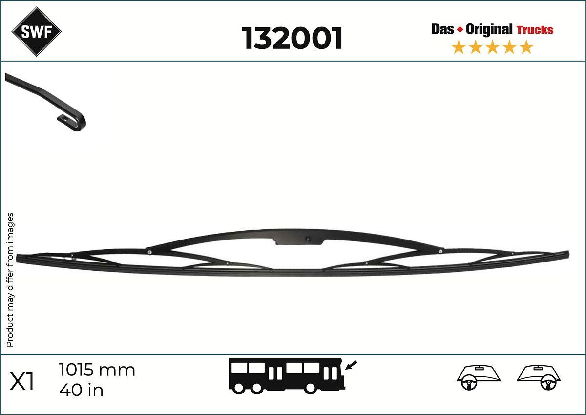 Щетка-дворник лобового стекла водительская 132001 SWF