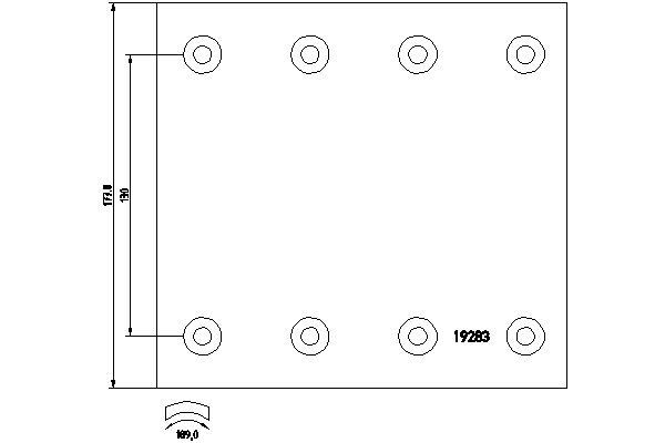 Накладка тормозная задняя (TRUCK) 1057306100 SAF