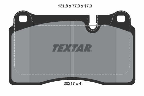 2021701 Textar Колодки передние
