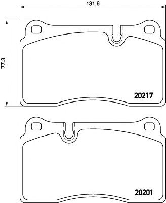 Тормозные колодки Textar 2021703