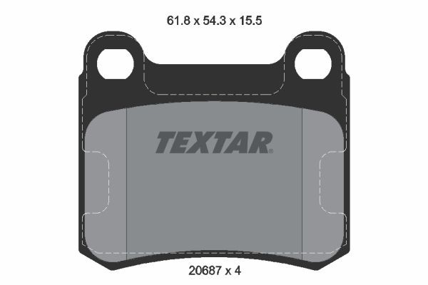 2068701 Textar Колодки тормозные дисковые комплект