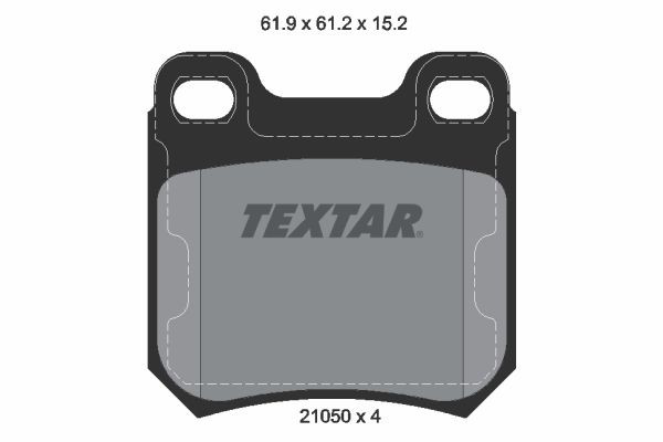 2105002 Textar Колодки тормозные дисковые комплект