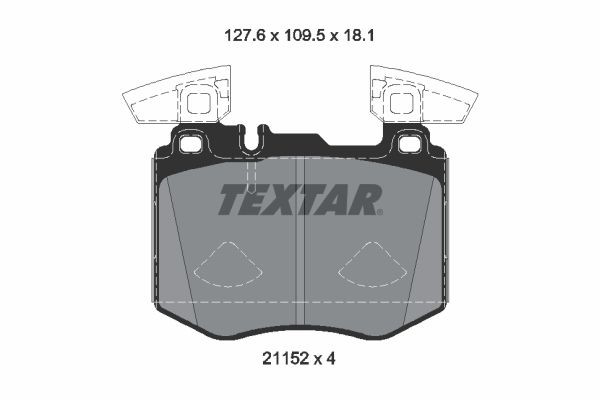 2115201 Textar Колодки передние