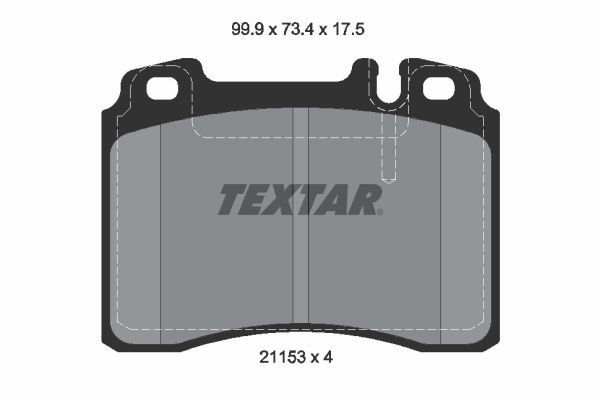 2115307 Textar Колодки передние