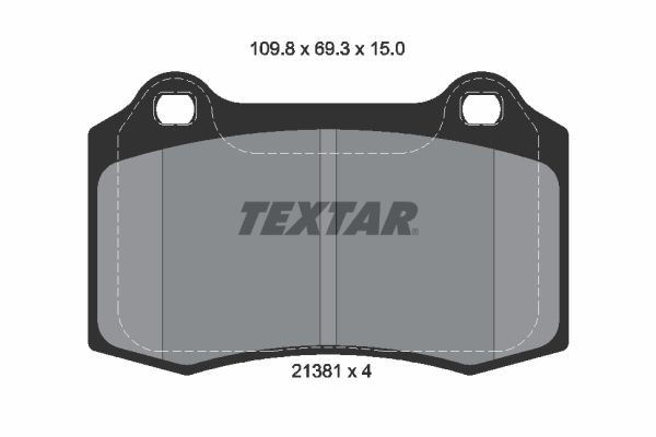 2138102 Textar Колодки тормозные дисковые комплект