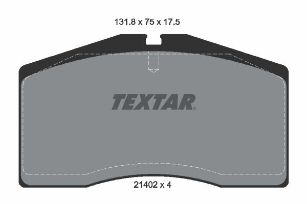 2140201 Textar Колодки передние