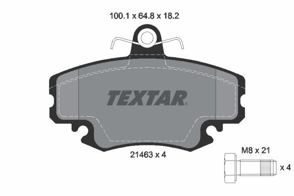2146306 Textar Колодки передние