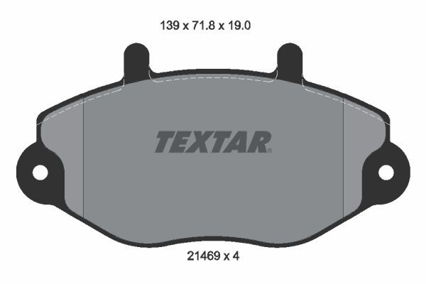 2146901 Textar Колодки передние