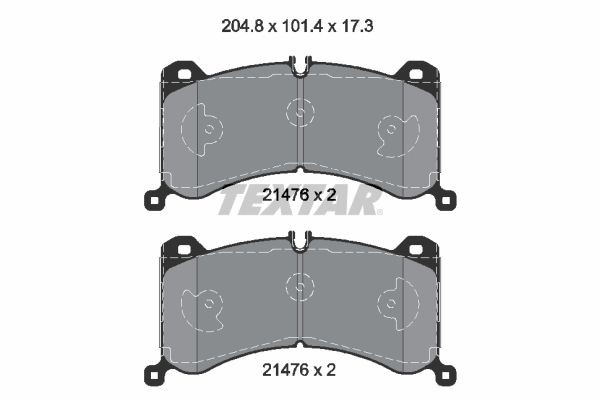 2147601 Textar Колодки передние