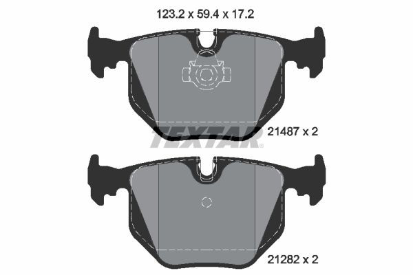 2148701 Textar Колодки тормозные дисковые комплект