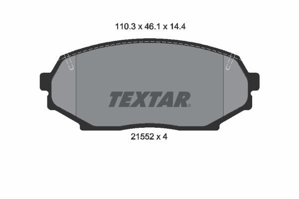 2155202 Textar Колодки передние