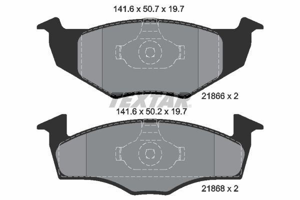 2186603 Textar Колодки передние
