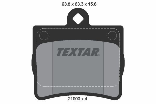 2190003 Textar Колодки тормозные дисковые комплект