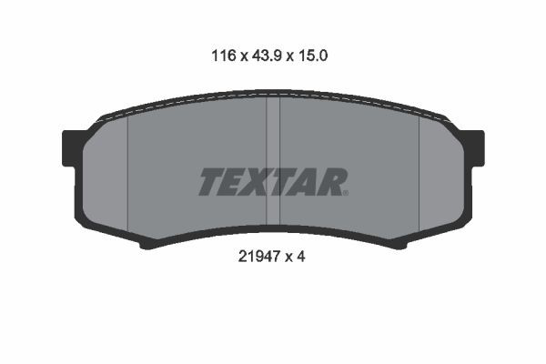 2194701 Textar Колодки тормозные дисковые комплект