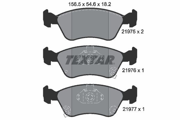 2197502 Textar Колодки передние