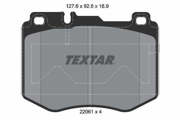 Тормозные колодки Textar 2206101