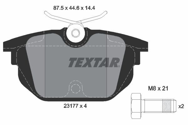 2317703 Textar Колодки тормозные дисковые комплект