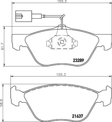 2328902 Textar Колодки передние