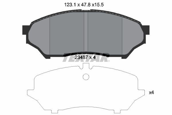 2348701 Textar Колодки передние