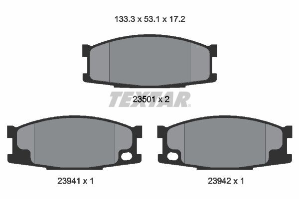 2350101 Textar Колодки передние