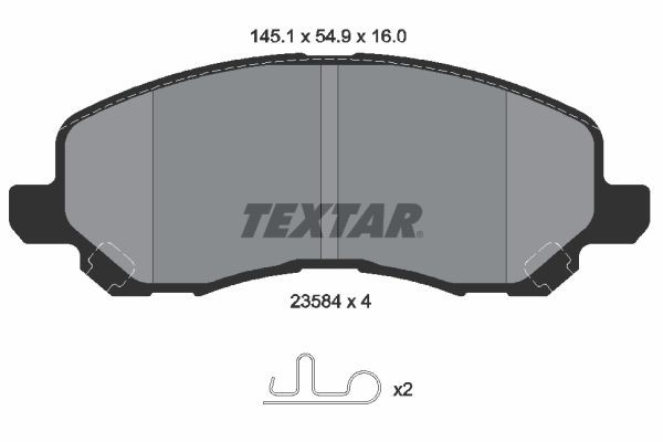 2358403 Textar Колодки передние
