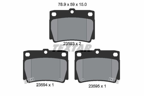 2359301 Textar Колодки тормозные дисковые комплект