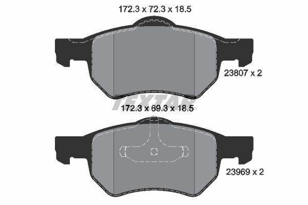 2380701 Textar Колодки передние