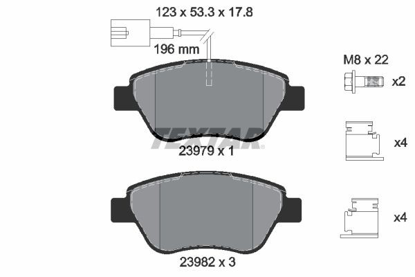 2397903 Textar Колодки передние