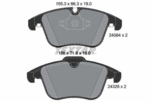 2408401 Textar Колодки передние