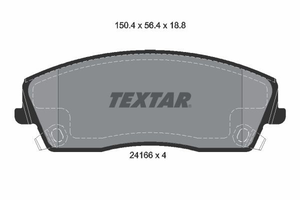 2416601 Textar Колодки передние
