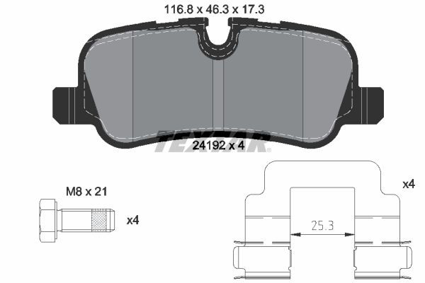 2419201 Textar Колодки тормозные дисковые комплект