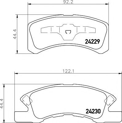 2422901 Textar Колодки передние