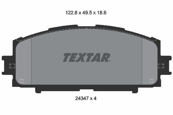 2434701 Textar Колодки передние
