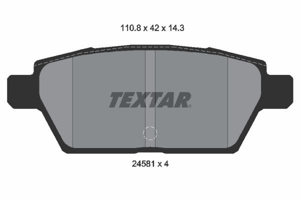 2458102 Textar Колодки тормозные дисковые комплект