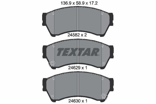 2458202 Textar Колодки передние
