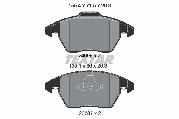 2469601 Textar Колодки передние