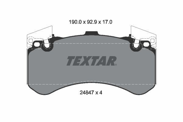 2484701 Textar Колодки передние