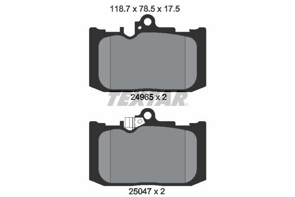 2496501 Textar Колодки передние