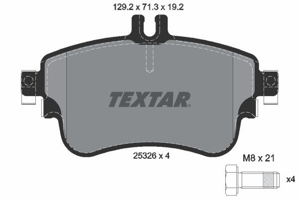 Колодки Textar 2532601 цена, от 46.71 USD