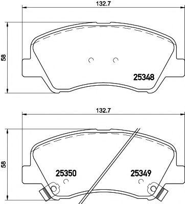 2534801 Textar Колодки передние